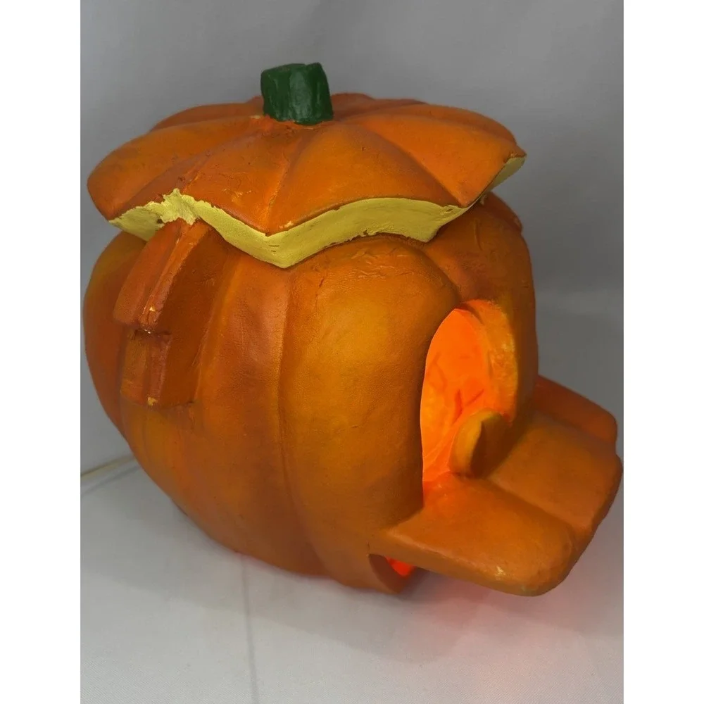 Vintage Donald Duck Disney Trendmasters Jack O Lantern Halloween Pumpkin Light‎